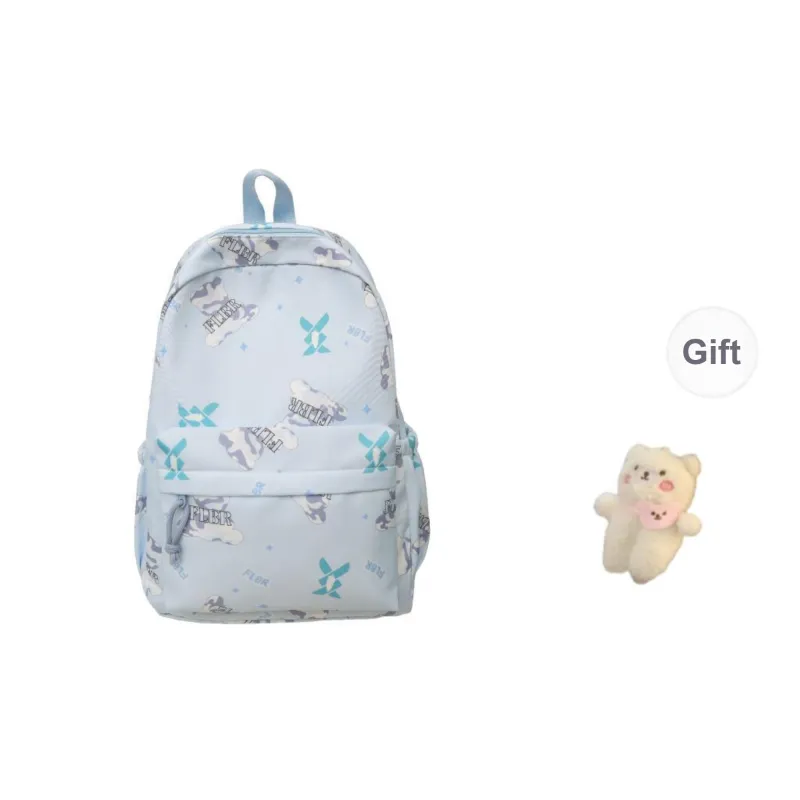 URBAN FOREST Nylon Backpack Unisex White/Color/Black Purple/Green/Lazy/Cover-20
