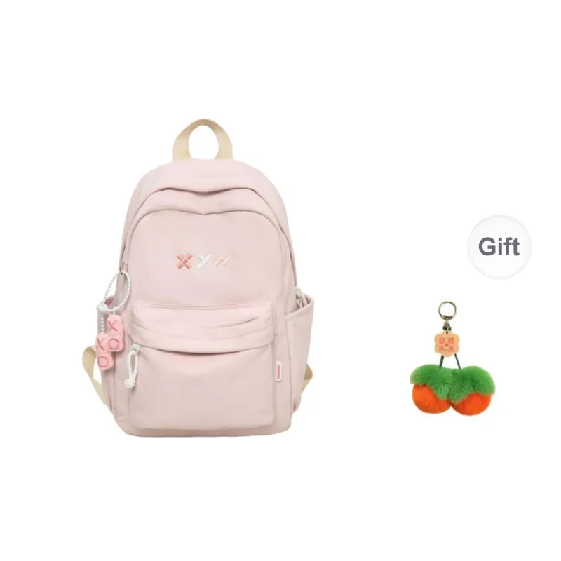 URBAN FOREST Nylon Backpack Unisex Red/White/Black/Blue/Yellow/Pink-18