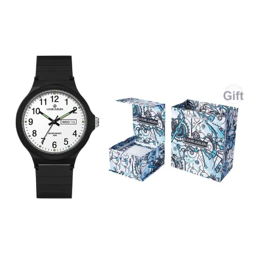 LOUIE JUELEN Кварцевый механизм Унисекс Часы 40 мм Белый