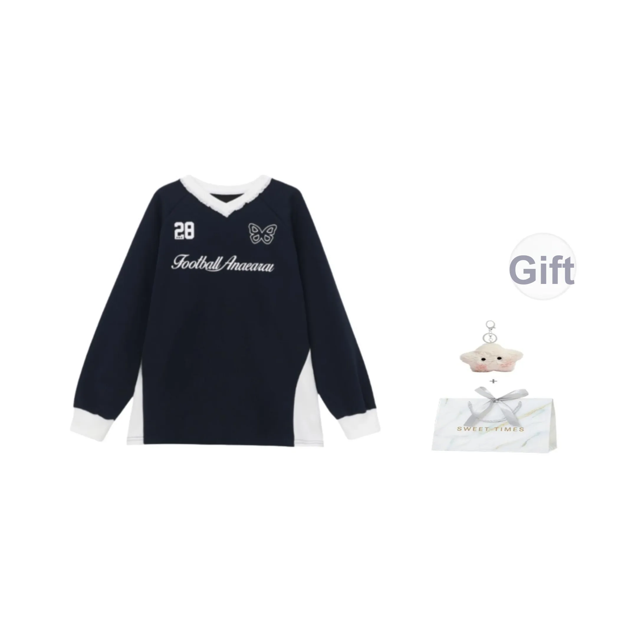 EVPGB Темно-синие женские свитшоты