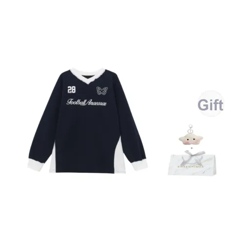 EVPGB Темно-синие женские свитшоты