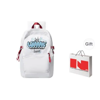 LOVVVVE Polyester Backpack Backpack Backpack Travel Bag Regular Unisex White