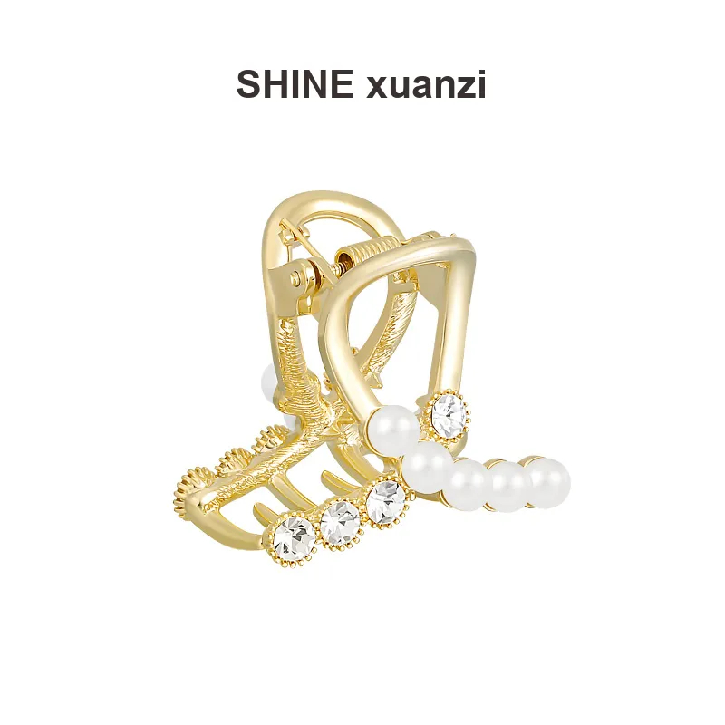 SHINE Cherished Moments Collection Alloy, Crystal Diamond, Shell Pearl Hair Clips Women's-3