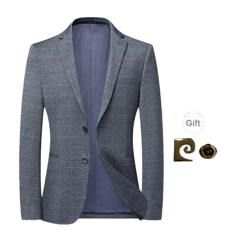PIERRE CARDIN Business Suit Men's Blue Gray-0