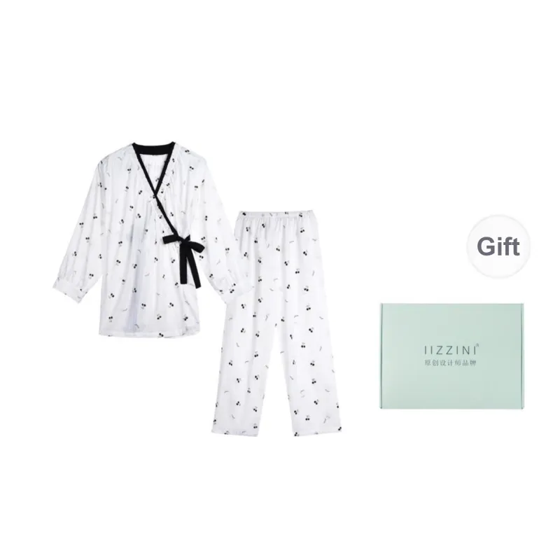 IIZZINI Pajama Set Women's White-1