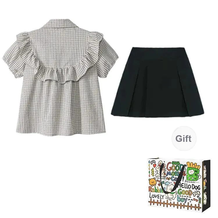 OURUOKE Two Piece Skirt Sets Women's-1