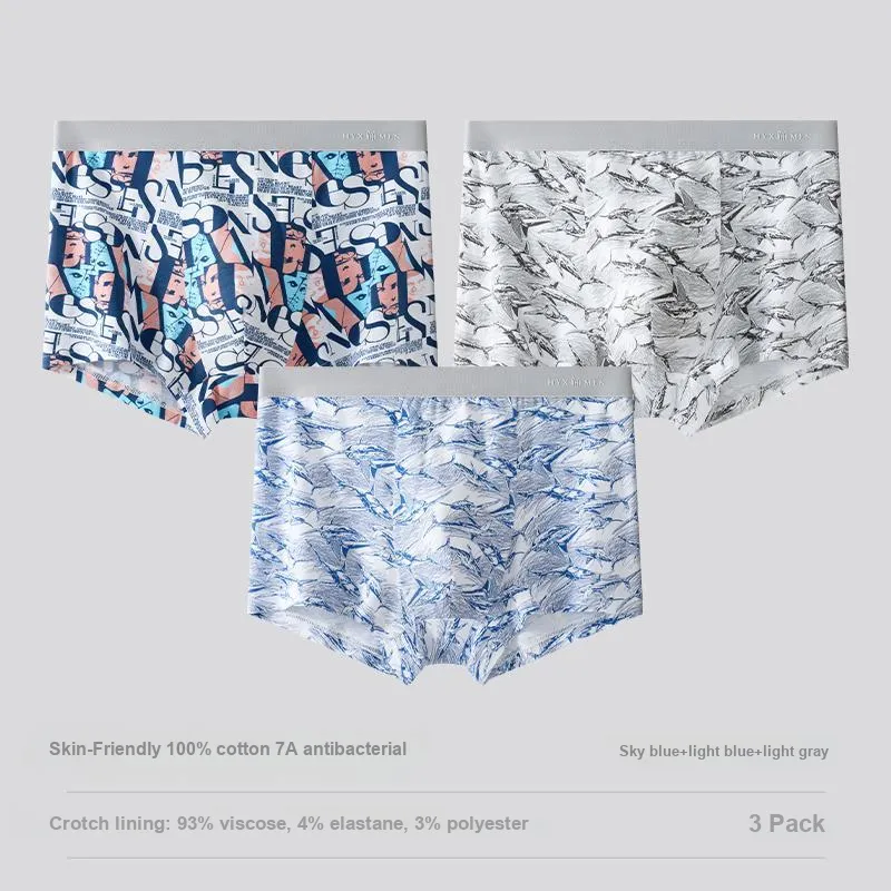 H YXIANG Underpants Men's 3 Pack-9