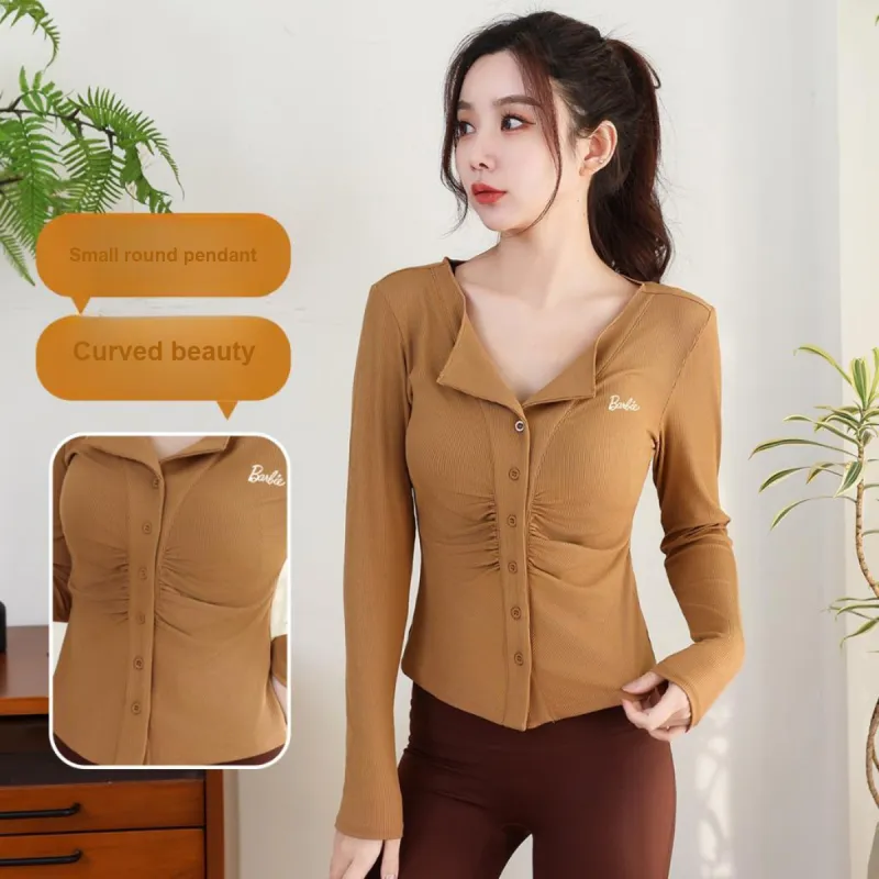 Barbie Yoga Coat Women's Oat Brown-1