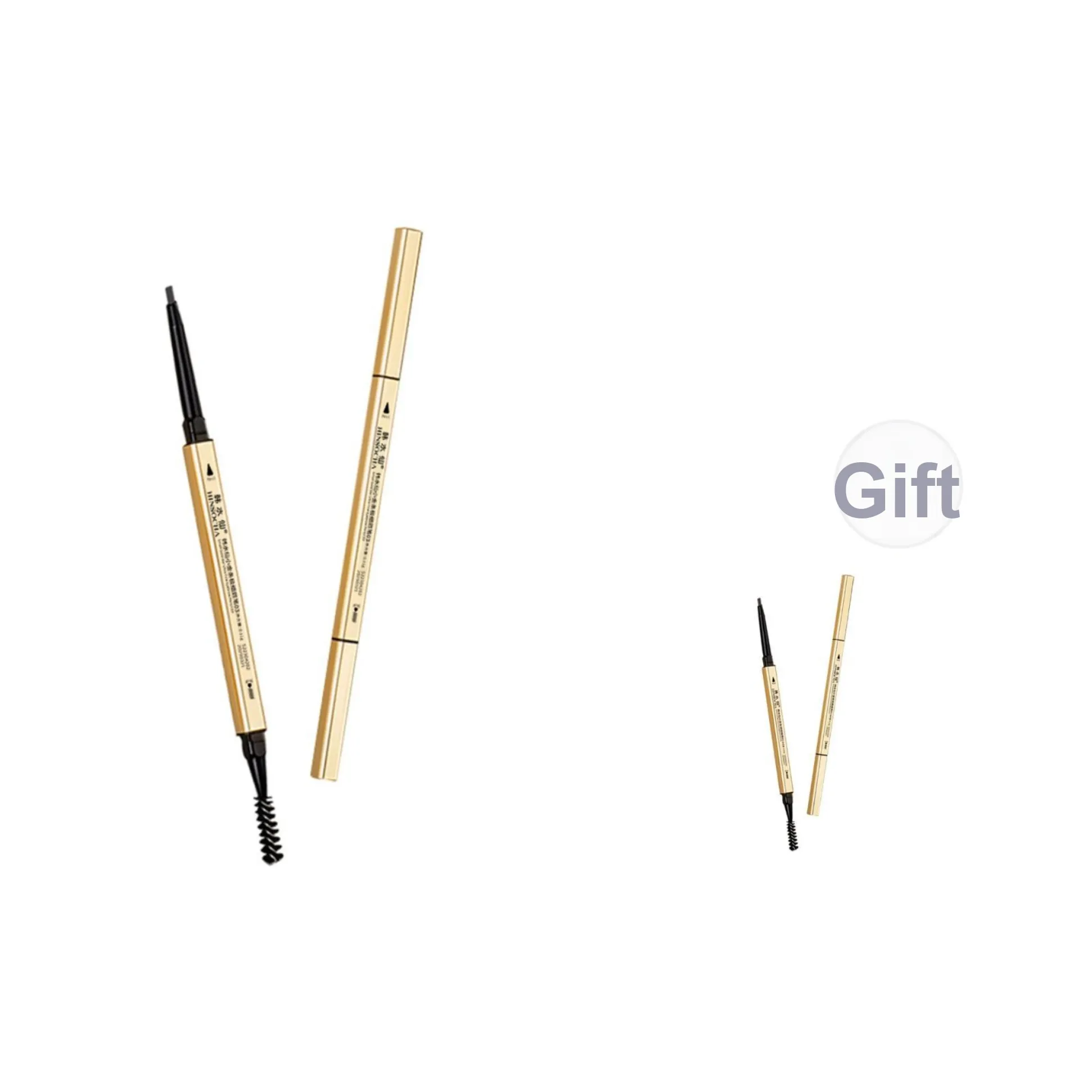 HINSOCHA Little Золотой Барная стойка Eyebrow pencil 03 Черно-серый Водонепроницаемый Длинный Долговечный Легко Смесь Не размазывается PROOF