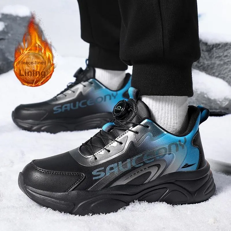 Kuding Cushioned Anti-Slip And Wear-Resistant Support Warm Low-Top Running Shoes Unisex-1
