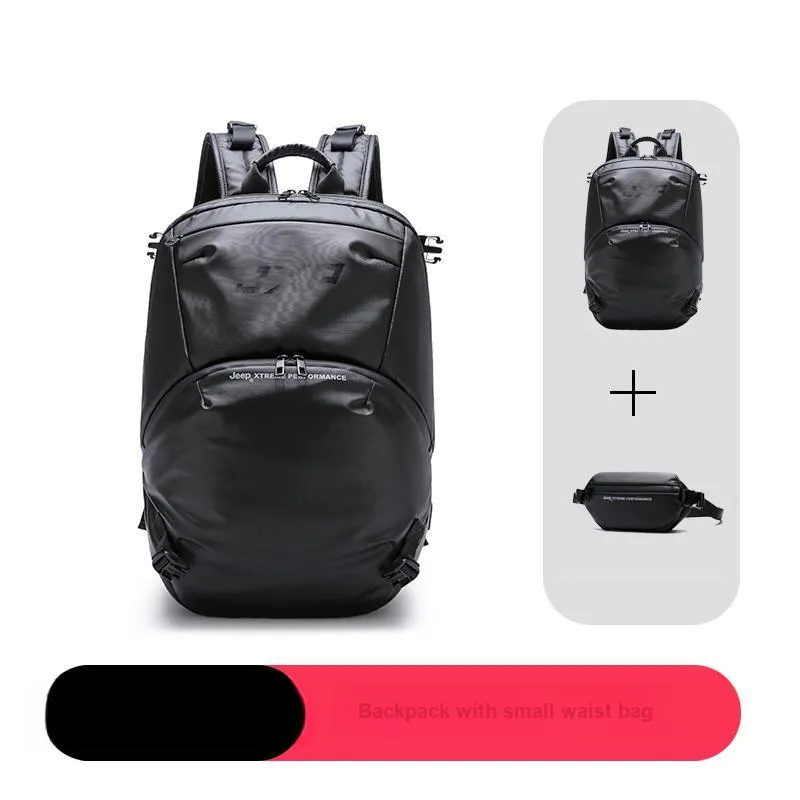 Jeep Fabric Outdoor Hiking Bag Backpacks Regular Unisex Black-0