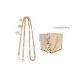 Five-Pointed Star Pendant Chain 100cm