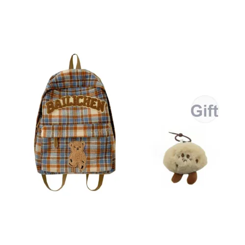 BRABOSTON Шерстяной рюкзак унисекс Синий Оранжевый Бежевый Кофейный Клетка Красный Синий Кофейный Синий Хаки Клетка