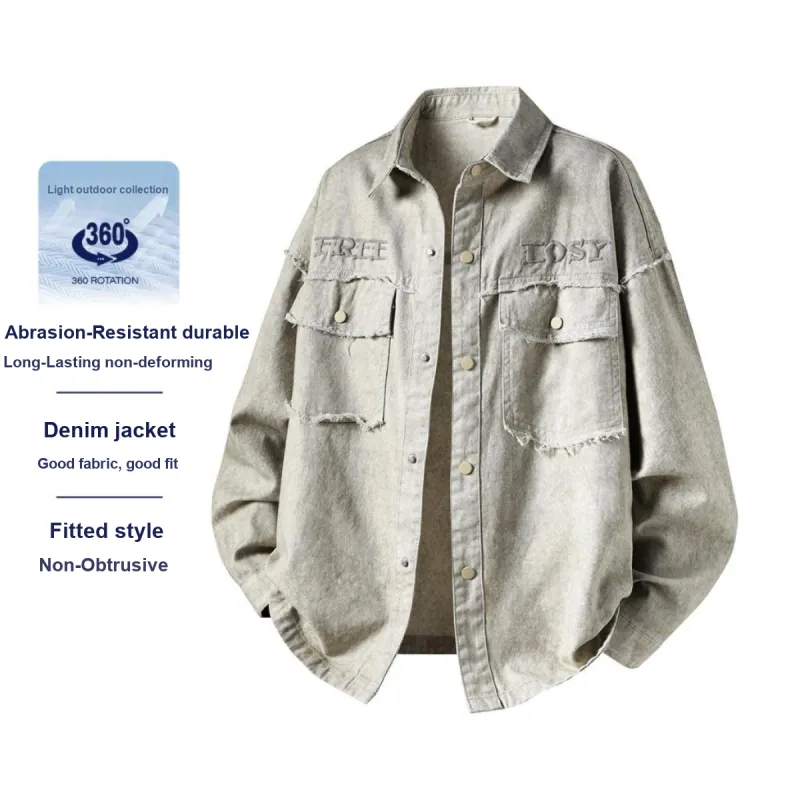 RIEZU Denim Jackets Unisex-2