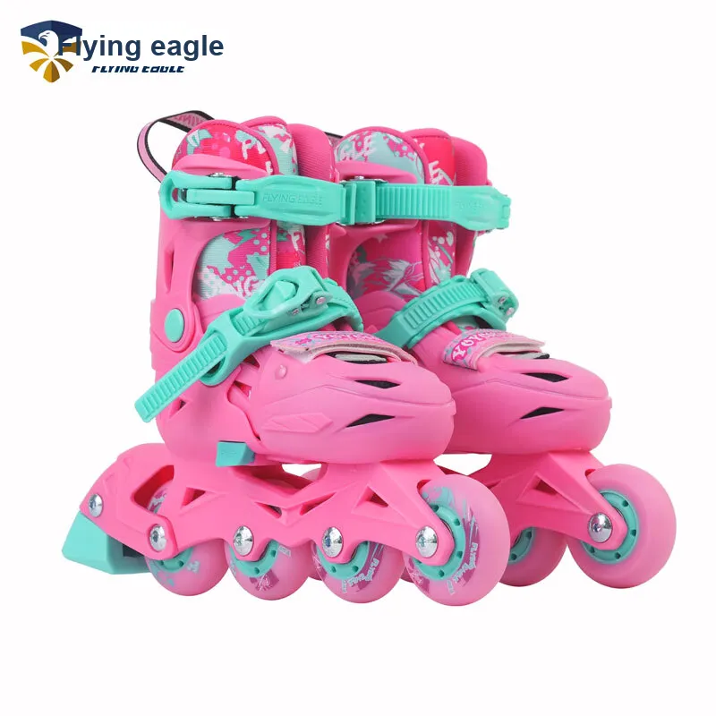FLYING EAGLE Inline Skates Pink Cyan Unlined Shoes-1