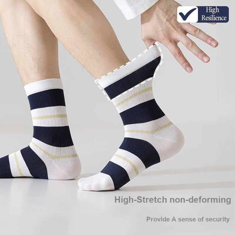 Top Melon Mid Calf Socks Men's 5 Pack-2