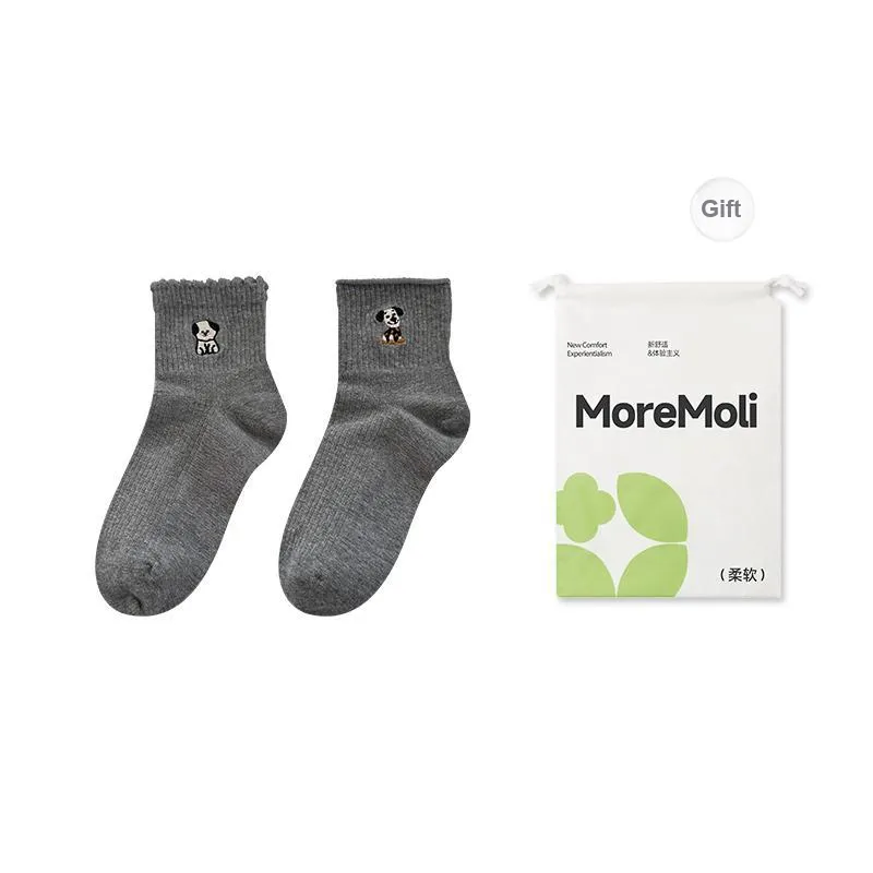Moremoli Ankle Socks Women's Shopping Bag 2 Pack-0