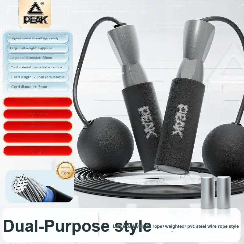 PEAK Sports & Fitness Non Countable Jump Ropes Unisex PVC+Steel Wire Rope, Foam Controller-8