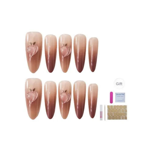 UNSEKI Градиентный Персик SWEETIE False Nail Миндально-розовый Smudge Милый