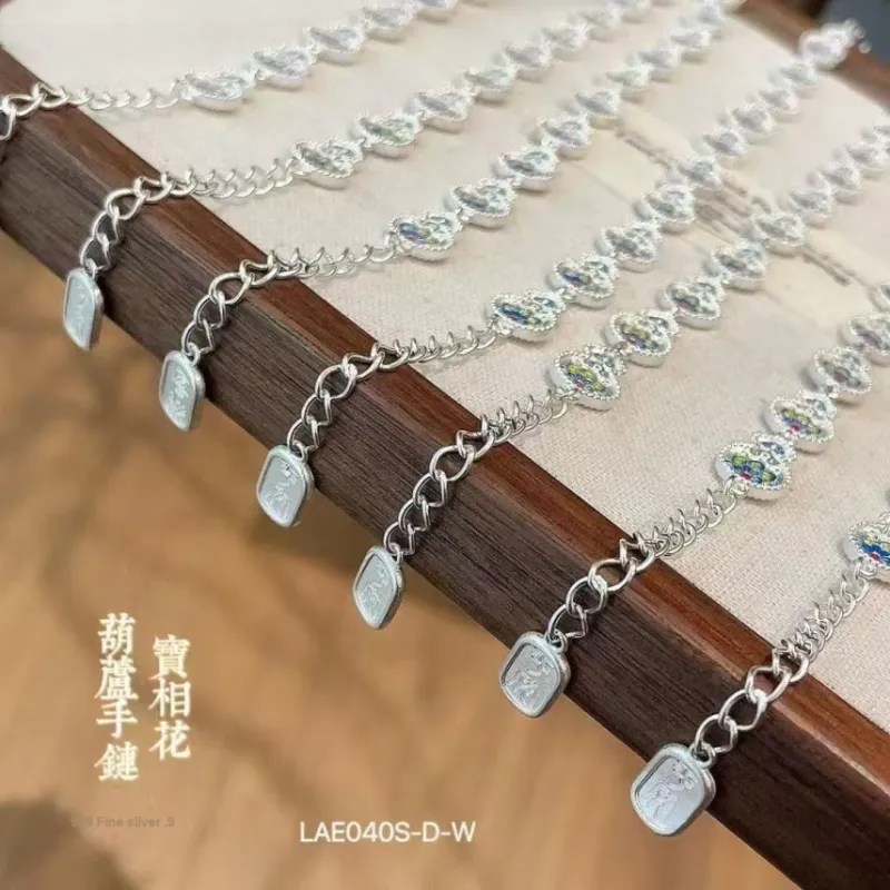 AITAO 999 Fine Silver Pure Silver Bracelets Women's-2