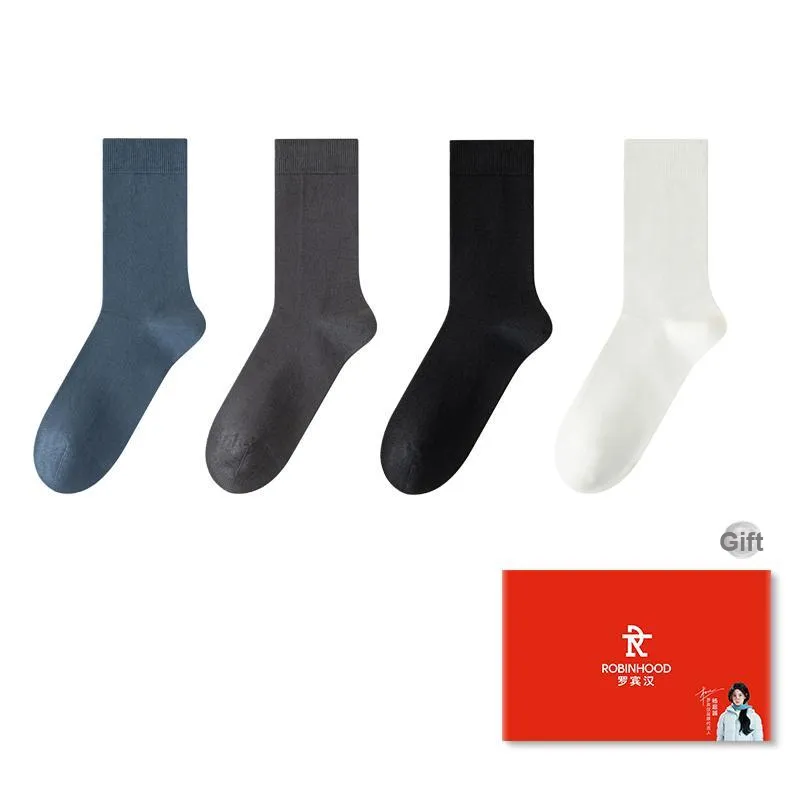 ROBINHOOD Mid Calf Socks Men's Box 4 Pack-1
