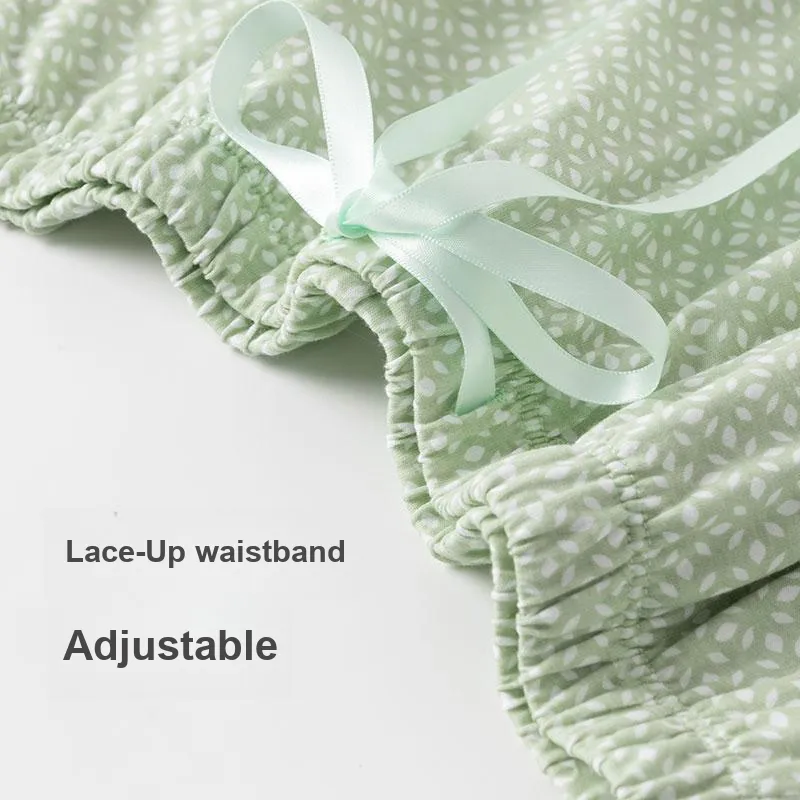 Shuya Pajama Set Women's Light Green-4