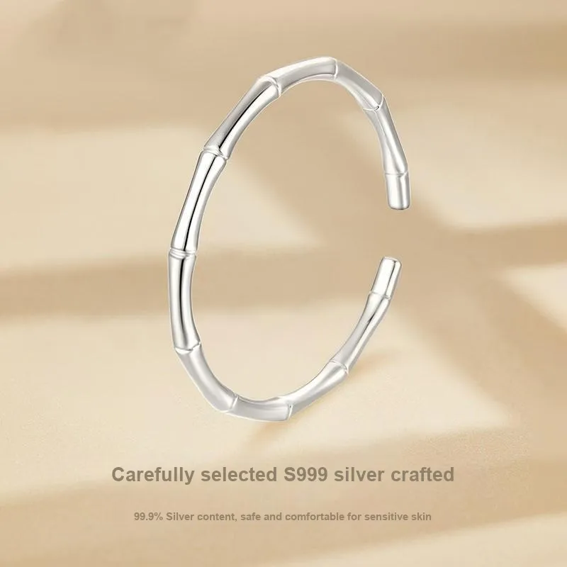 BMK S999 Fine Silver Sterling Silver Bracelets Women's-3