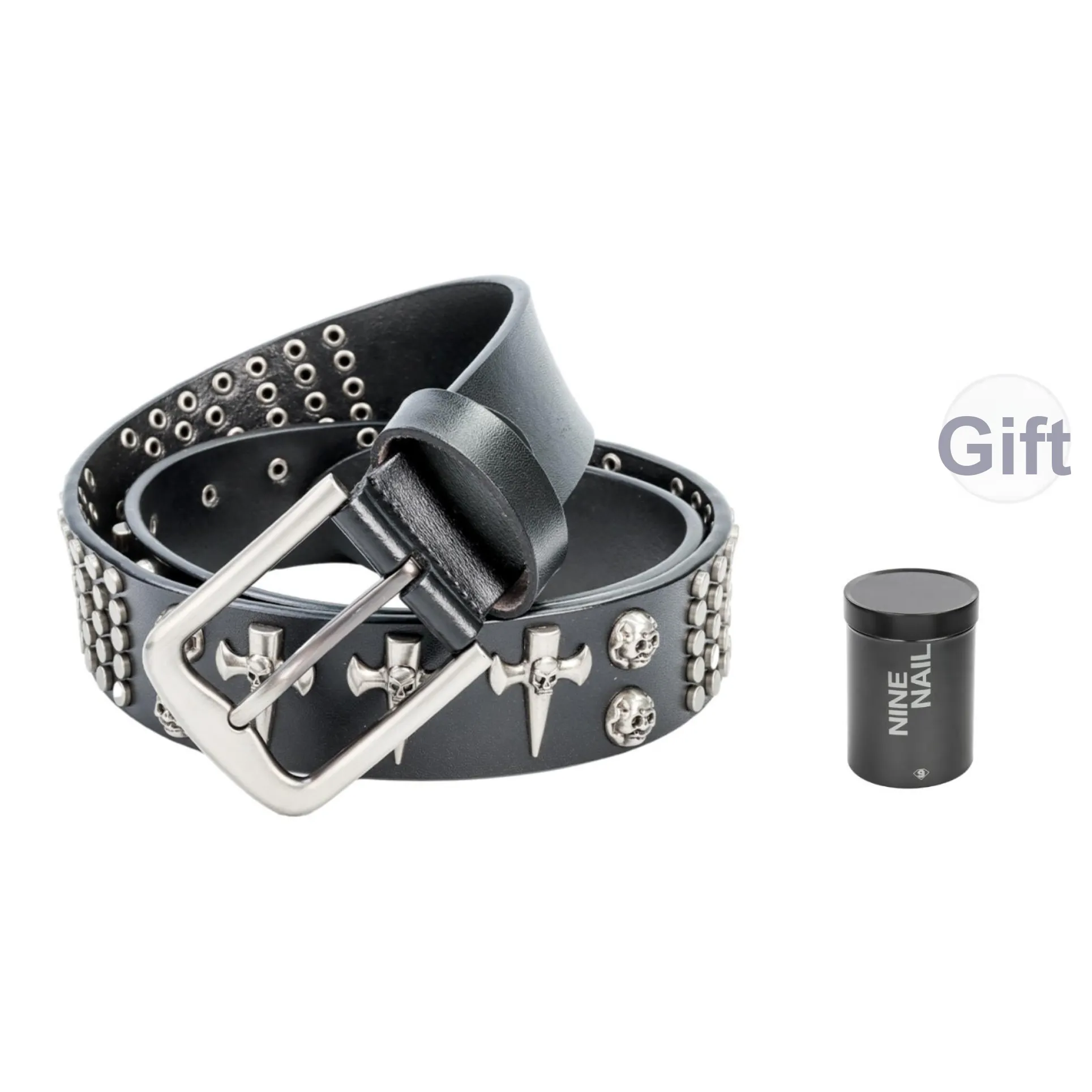 NINE NAIL Коровья кожа натуральная кожа Мужской ремень Мужская ширина 3,8 см