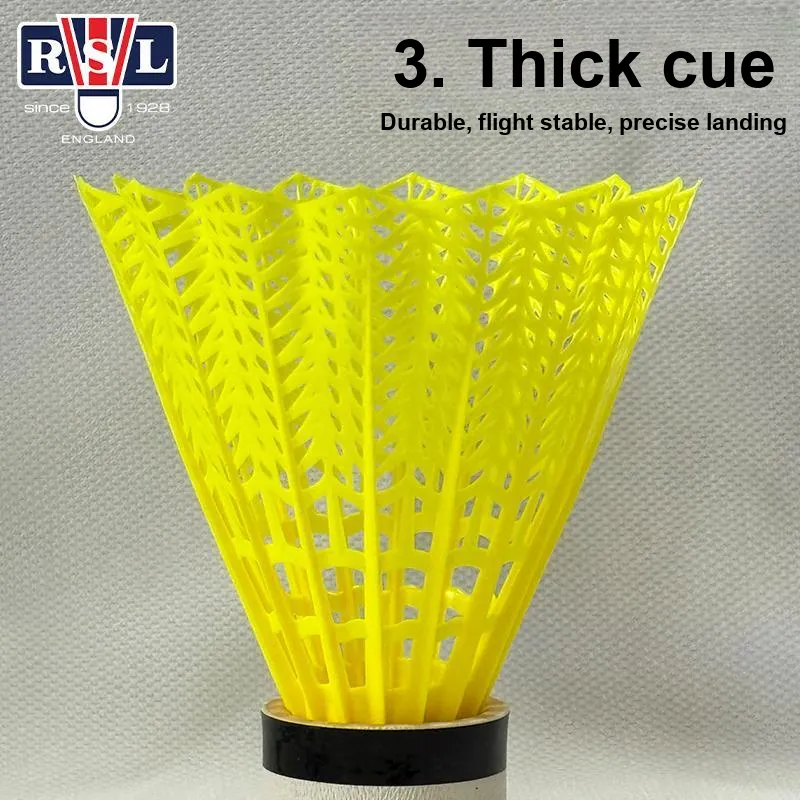 RSL YL300 Nylon Shuttlecock 6 Pack Nylon Shuttlecocks-4