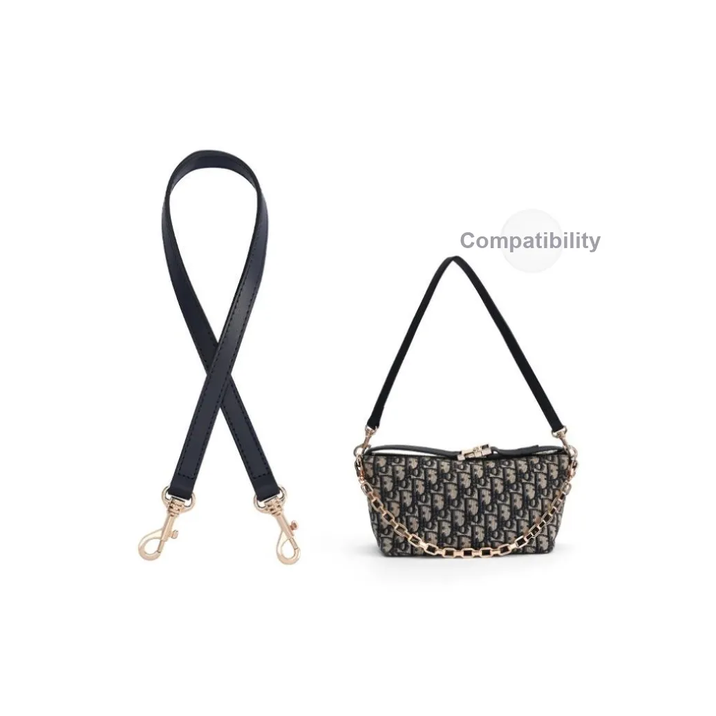 Lan Bao Fan Cow Leather Water-Resistant Interior Pocket Lining Original Shopping Bag And Sticker Women's Black