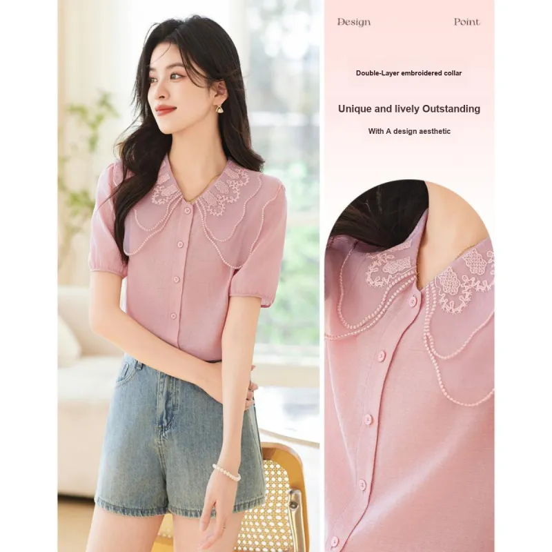 Like The Age Of Water Shirt Women's Pink-2