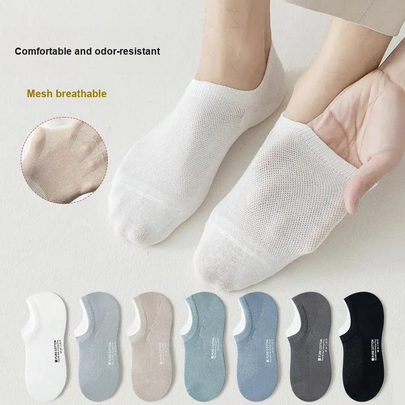 Top Melon No Show Socks Men's 5 Pack-11