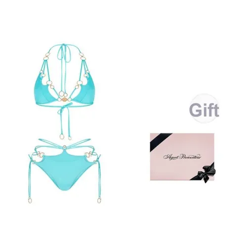 Agent Provocateur DAVINE Series Бикини Женские Gift Box Set Циан Золото