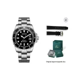 Black Dial Steel Band-[Tapes Clothing Sets]