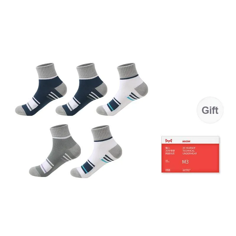 MIIOW Mid Calf Socks Men's Combo Set-5