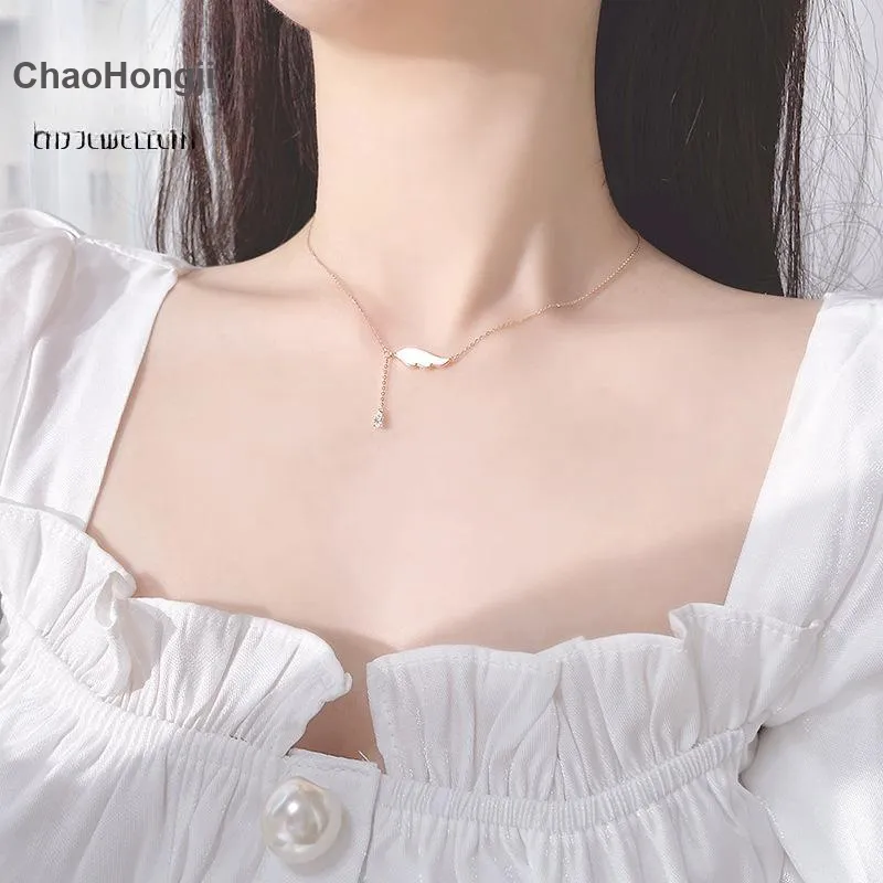 CHAOHONGJI S925 Silver Necklaces Women's-4