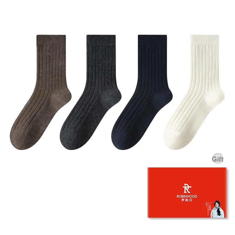 ROBINHOOD Mid Calf Socks Women's Box 4 Pack-3