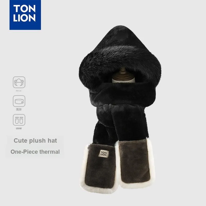Tonlion Polyester Hoods & Plush Hats Unisex-9