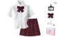 Gift Box Set, White Shirt (Slim Fit)+Rose Wine (Adjustable Waist) Comes with Small Item+Hanger Tag
