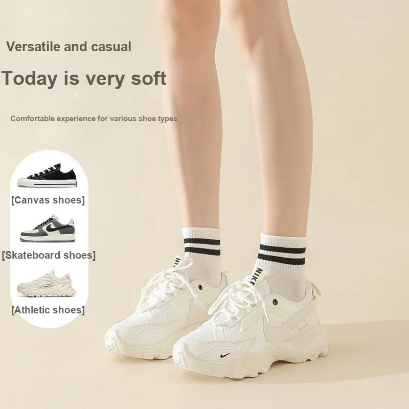MIIOW Mid Calf Socks Women's 5 Pack-11