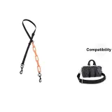 Orange Alloy Leather Strap 98-122cm