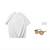 없음 로고 버전 화이트+트렌디 안경 1개