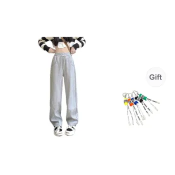 CHANGE SHE Casual Pants Unisex Gray