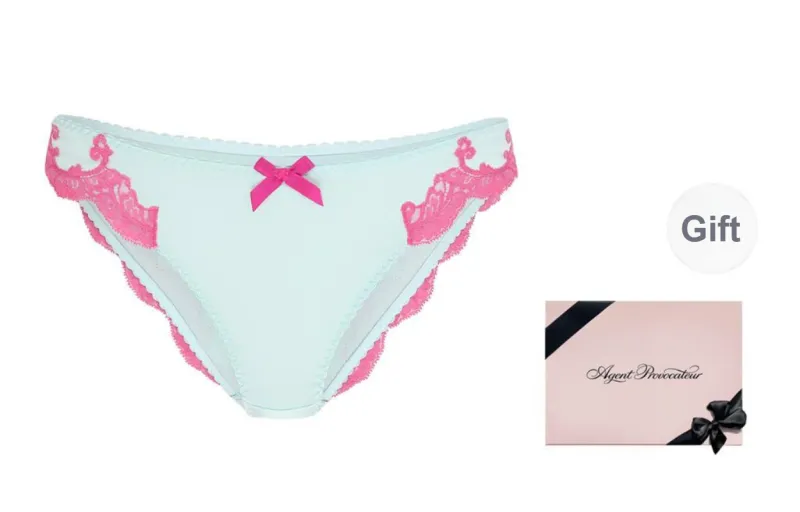 Agent Provocateur Underpants Women's Box 1 Pack Mint/Pink-1