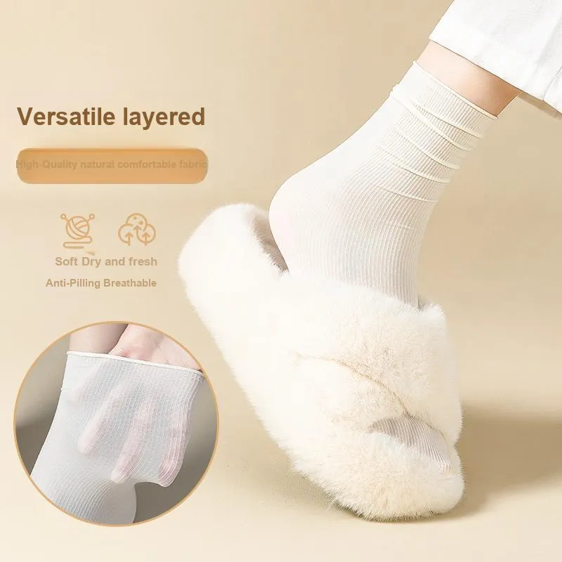 MIIOW Mid Calf Socks Women's 10 Pack-5