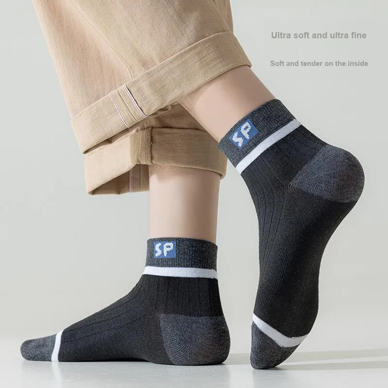 Lan Miao Ankle Socks Men's 5 Pack-5