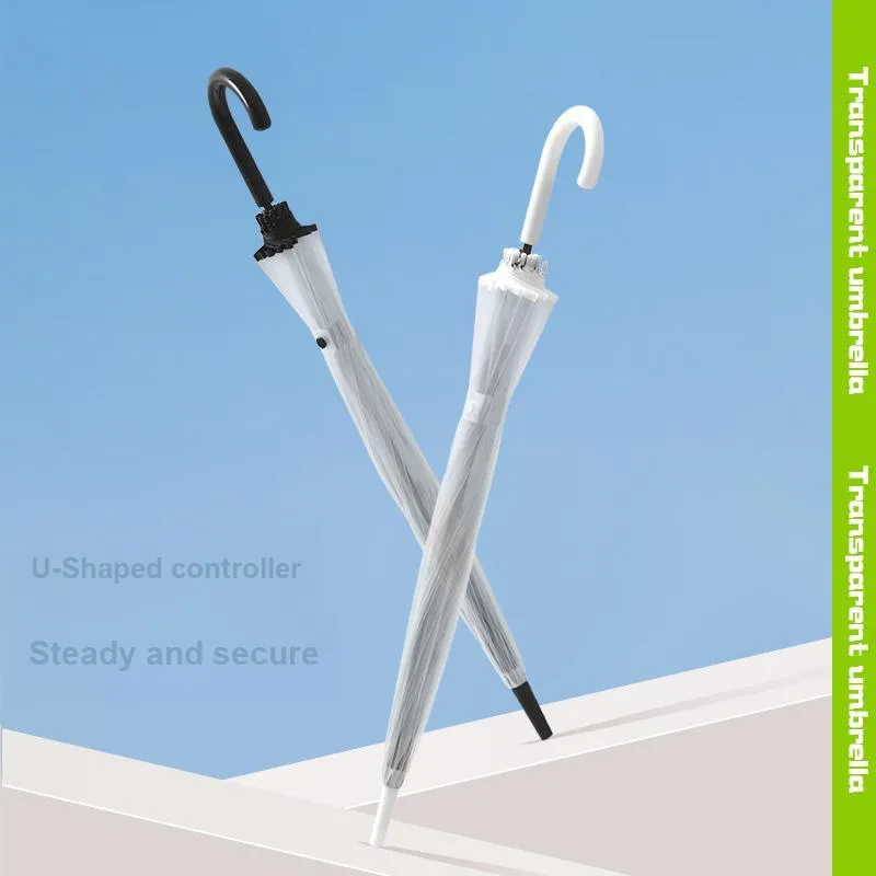 Imono Large Size Double Umbrella With Long Handle White, Black, Various Styles-4