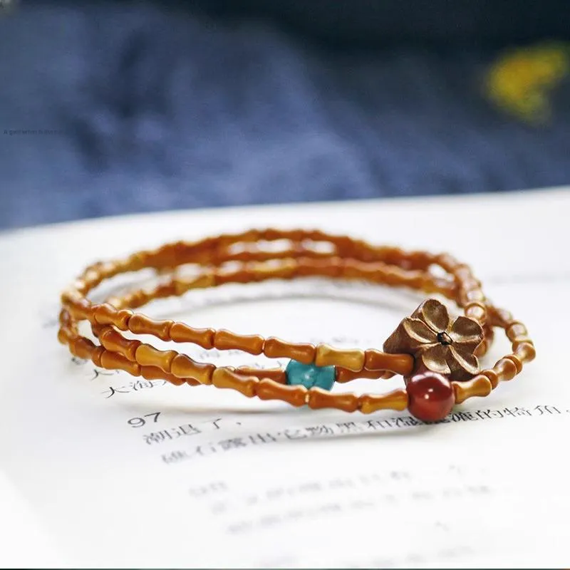 JIUHUASHAN Olive Pit Bracelets Unisex-11
