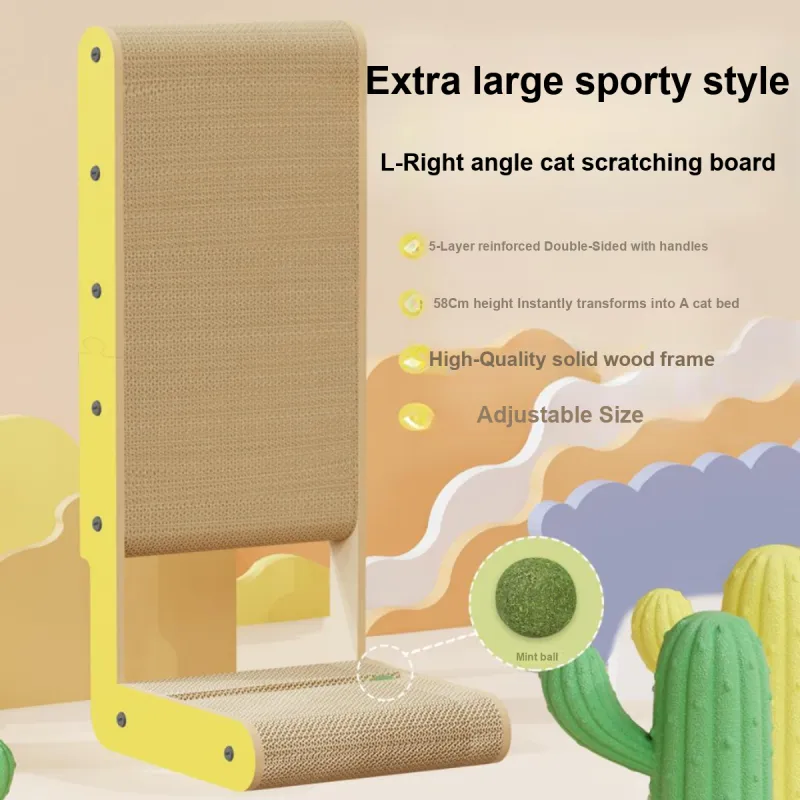Bebe Fun L Shaped Cat Scratching Board-2