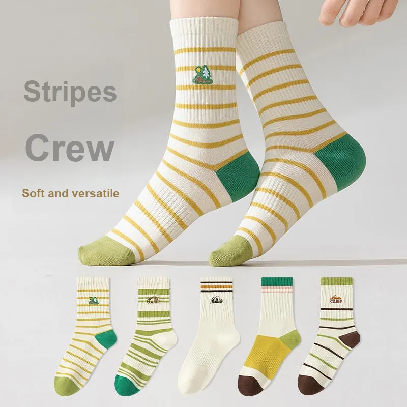 Lan Miao Mid Calf Socks Women's 10 Pack-9